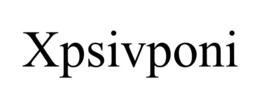 XPSIVPONI trademark