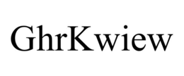 GHRKWIEW trademark