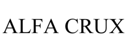 ALFA CRUX trademark