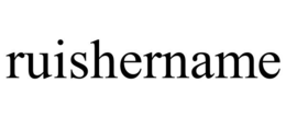 RUISHERNAME trademark