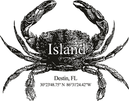 ISLAND DESTIN, FL 30°23'48.75'' N 86°31'24.42''W trademark
