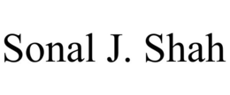 SONAL J. SHAH trademark