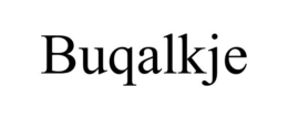 BUQALKJE trademark