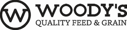 W WOODY'S QUALITY FEED & GRAIN trademark