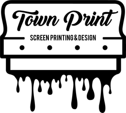 TOWN PRINT SCREEN PRINTING & DESIGN trademark