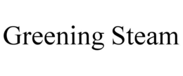 GREENING STEAM trademark