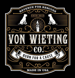 VON WIETING CO. REVENUE FOR RESCUES ESTD 2018 BURN FOR A CAUSE MADE IN USA trademark