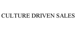 CULTURE DRIVEN SALES trademark