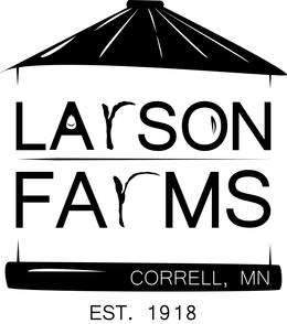 LARSON FARMS CORRELL, MN EST. 1918 trademark