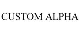 CUSTOM ALPHA trademark