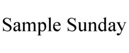 SAMPLE SUNDAY trademark