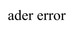ADER ERROR trademark