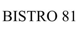 BISTRO 81 trademark