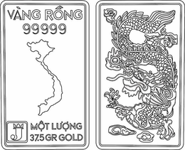 VANG RONG 99999 J MOT LUONG 37.5 GR GOLD trademark