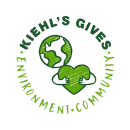 KIEHL'S GIVES · ENVIRONMENT · COMMUNITY · trademark