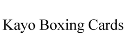 KAYO BOXING CARDS trademark