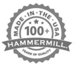 MADE IN THE USA 100+ HAMMERMILL. YEARS OF QUALITY trademark