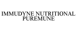 IMMUDYNE NUTRITIONAL PUREMUNE trademark