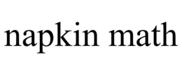 NAPKIN MATH trademark