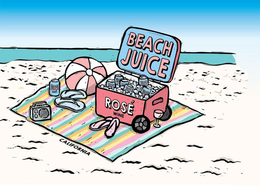 BEACH JUICE ROSÉ WINE CALIFORNIA BEACH JUICE ROSE trademark