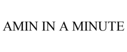 AMIN IN A MINUTE trademark