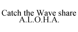 CATCH THE WAVE SHARE A.L.O.H.A. trademark