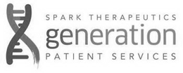 SPARK THERAPEUTICS GENERATION PATIENT SERVICES trademark