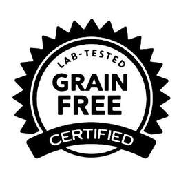 LAB-TESTED GRAIN FREE CERTIFIED trademark