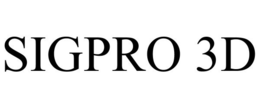 SIGPRO 3D trademark