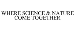 WHERE SCIENCE & NATURE COME TOGETHER trademark