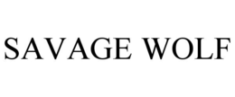 SAVAGE WOLF trademark
