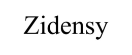 ZIDENSY trademark