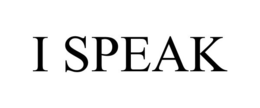 I SPEAK trademark