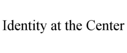IDENTITY AT THE CENTER trademark