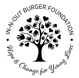 IN-N-OUT BURGER FOUNDATION HOPE & CHANGE FOR YOUNG LIVES trademark