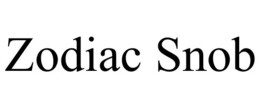 ZODIAC SNOB trademark