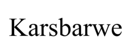 KARSBARWE trademark