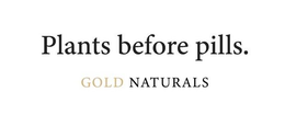 PLANTS BEFORE PILLS GOLD NATURALS trademark