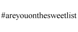#AREYOUONTHESWEETLIST trademark