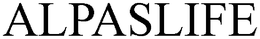 ALPASLIFE trademark