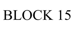 BLOCK 15 trademark