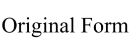 ORIGINAL FORM trademark