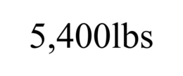 5,400LBS trademark