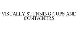 VISUALLY STUNNING CUPS AND CONTAINERS trademark