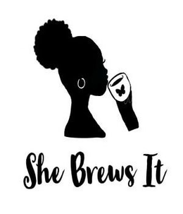 SHE BREWS IT trademark