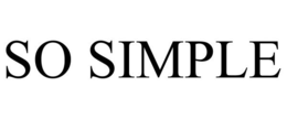 SO SIMPLE trademark