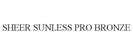 SHEER SUNLESS PRO BRONZE trademark