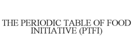 THE PERIODIC TABLE OF FOOD INITIATIVE (PTFI) trademark