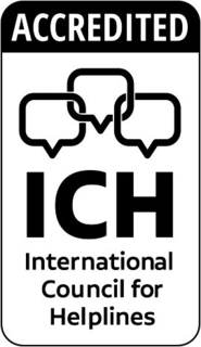 ACCREDITED ICH INTERNATIONAL COUNCIL FOR HELPLINES trademark