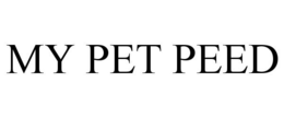 MY PET PEED trademark